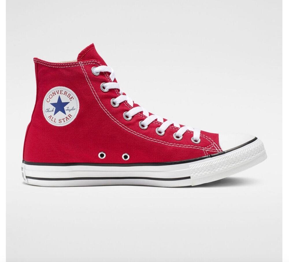 NEW CONVERSE RED Chuck Taylor All Star High Top Shoes W 7